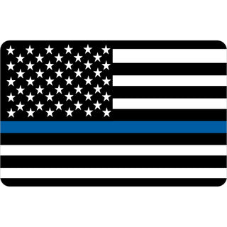 Novelty   Police Tribute Flag Sticker