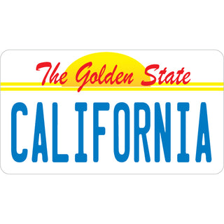 California   Golden State License Plate Sticker