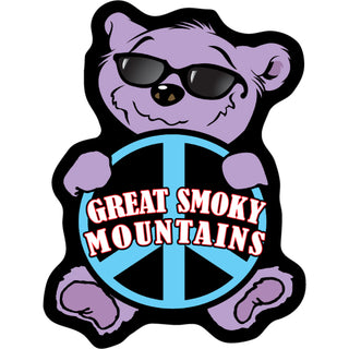 OK4 Great Smoky Mountains Peace Bear Sticker