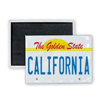 California License Plate Rectangle Badge Magnet