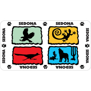 Sedona 4 Animals Silhouettes Sticker
