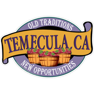OK4 Temecula  CA Old Traditions New Opportunities Sticker