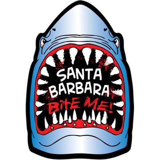 Santa Barbara Bite Me Shark Sticker