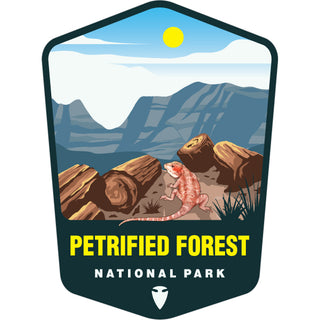PETRIFIED FOREST LIZARD VERTICAL Sticker
