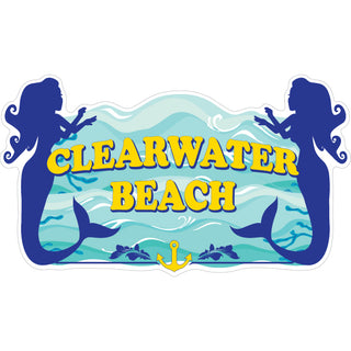 OK4 Clearwater Beach Mermaids silhouette Sticker
