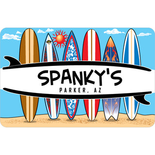 Spankys Parker Arizona 6 Surfboards Sticker