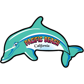 Pacific Beach CA Dolphin Sticker