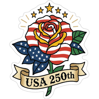 USA 250 ROSE Sticker