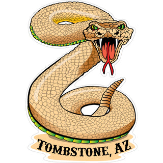 Tombstone  AZ   Rattlesnake Sticker