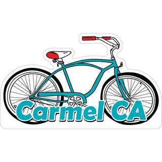 carmel blue beach cruiser Sticker