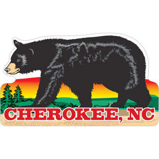 Cherokee  NC   Walking Black Bear Sticker