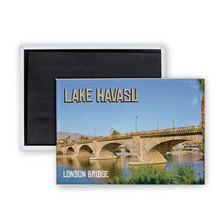 Lake Havasu London Bridge (0125 00764 08) Rectangle Badge Magnet