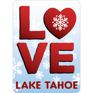 OK4 Lake Tahoe Love Snowflake Sticker