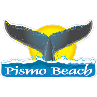 Pismo Beach   Whale Tail Sticker