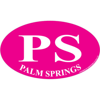 OK4 Palm Springs PS Pink Euro (00502) Sticker