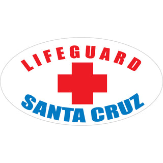 OK4 Santa Cruz Lifeguard Oval (00088) Sticker