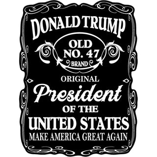 Novelty   Trump Whisky Label Sticker
