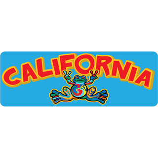 California   Peace Frog Sticker