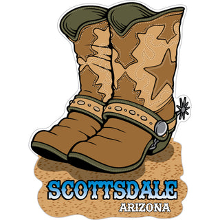 Scottsdale  Arizona   Cowboy Boots Sticker