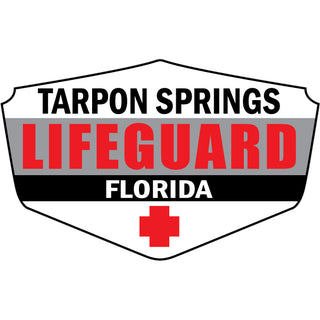 Tarpon Springs  Florida   Lifeguard Shield Sticker