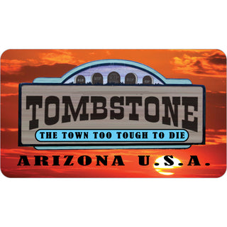 Tombstone  Arizona U.S.A.   Sunset Sign Sticker
