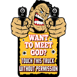 Novlety   Want to Meet God Sticker