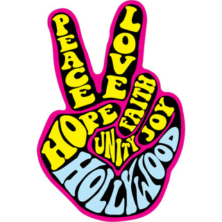 HOLLYWOOD PEACE HAND Sticker