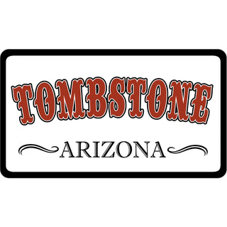 Western Sign Tombstone  Arizona Sticker