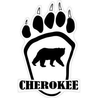 Cherokee   Bear Paw Sticker