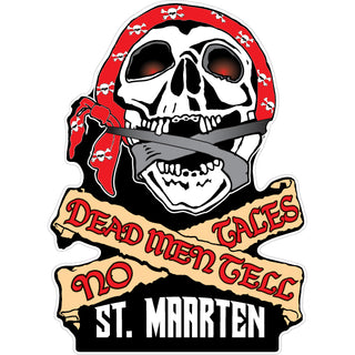 St. Maarten   Pirate Dead Men Sticker