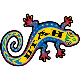Utah   Colorful Gecko Sticker