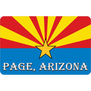 Page  AZ   Arizona Flag Sticker