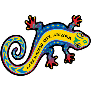 Lake Havasu City  Arizona   Colorful Gecko Sticker