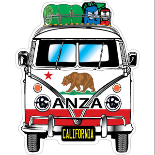 ANZA  California   Bus Front View Sticker