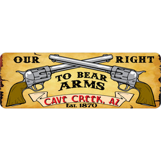 OK4 Cave Creek  AZ Our Right to Bear Arms Est.1870 (00052) Sticker