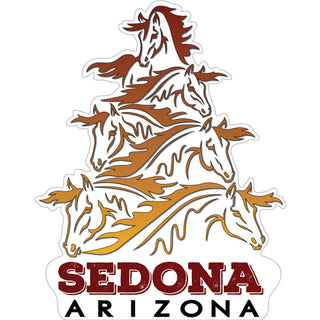 OK4 Sedona Arizona Copper Horse Tower on White Sticker