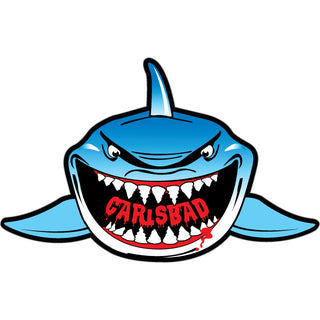 Carlsbad Shark Front View Sticker