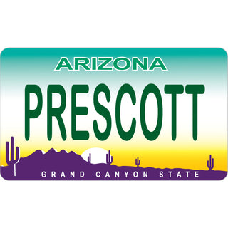 OK4 Prescott Arizona License Plate Sticker