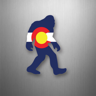 Colorado   Flag Sasquatch Flexible Magnet