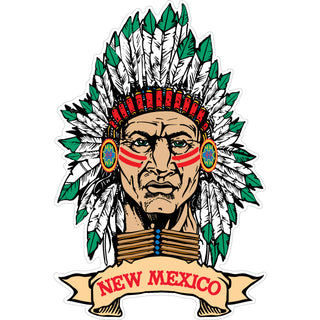 INDIAN CHIEF FRONT VIEW Sticker