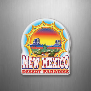 New Mexico Desert Paradise 3D Magnet