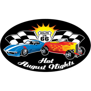 Hot August Nights   Americas History Cars Sticker