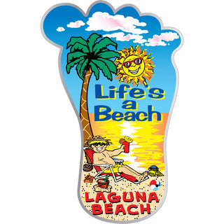 Laguna Beach   Life's a Beach Foot Sticker