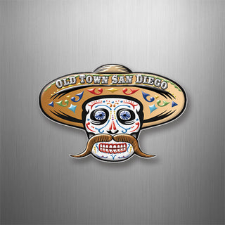 OLD TOWN SAN DIEGO FU MAN CHU SKULL 3D Magnet
