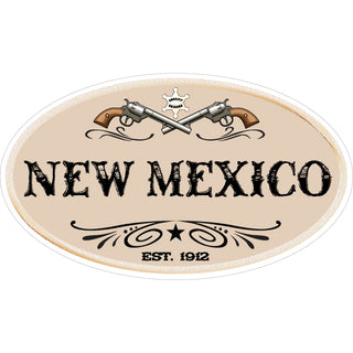 OK4 New Mexico Guns oval Sticker