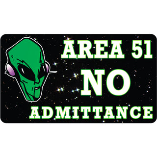 NO Admittance Alien   Area 51 NO Admittance Alien Sticker