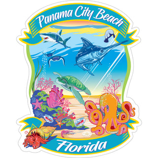 PANAMA CITY BEACH UNDER SEA LIFE Sticker
