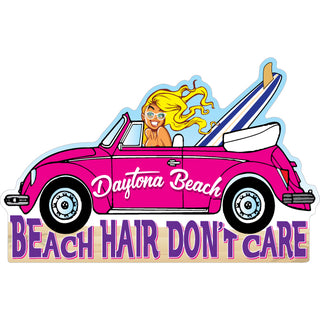 OK4 Daytona Beach Beach Hair Don't Care Sticker
