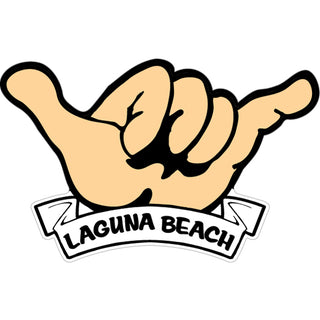 Laguna Beach Shaka Hang Loose Hand Sticker