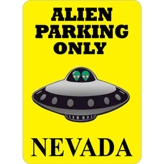 Nevada   Alien Parking Only Sticker
